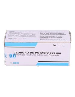 CLORURO DE POTASIO 600MG 50 COMPRIMIDOS BDH