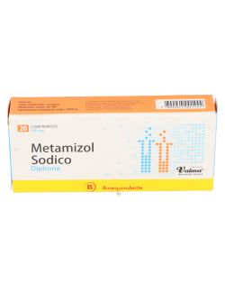 DIPIRONA METAMIZOL SODICO 300 MG 20 COMPRIMIDOS BIOEQUIVALENTE VALMA CENABAST
