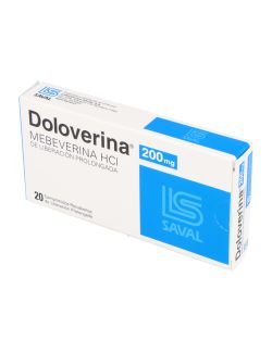 DOLOVERINA MEBEVERINA HCL 200 MG 20 COMPRIMIDOS DE LIBERACIÓN PROLONGADA LAB. SAVAL CENABAST