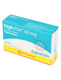 TOPIVITAE 50MG. TOPIRAMATO 28 COMPRIMIDOS RECUBIERTOS LAB.GALENICUM