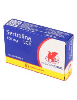 SERTRALINA 100MG.30COMPRIMIDOS BIOEQUIVALENTE LABORATORIO CHILE