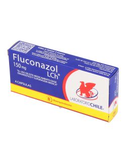 FLUCONAZOL 150 MG 4 CAPSULAS BIOEQUIVALENTE LAB.CHILE