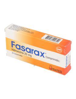 FASARAX HIDROXIZINA 20 MG 20 COMPRIMIDOS LAB. PRATER