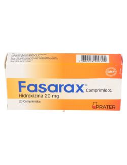 FASARAX HIDROXIZINA 20 MG 20 COMPRIMIDOS LAB. PRATER