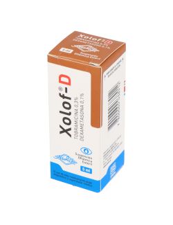 XOLOF-D TOBRAMICINA 0.3% / DEXAMETASONA 0.1% SOLUCION OFTALMICA 5ML LAB. SAVAL