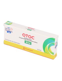 OTOC ONDANSETRON 4MG  8 COMPRIMIDOS BUCODISPERSABLES CENABAST