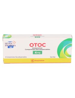 OTOC ONDANSETRON 4MG  8 COMPRIMIDOS BUCODISPERSABLES CENABAST