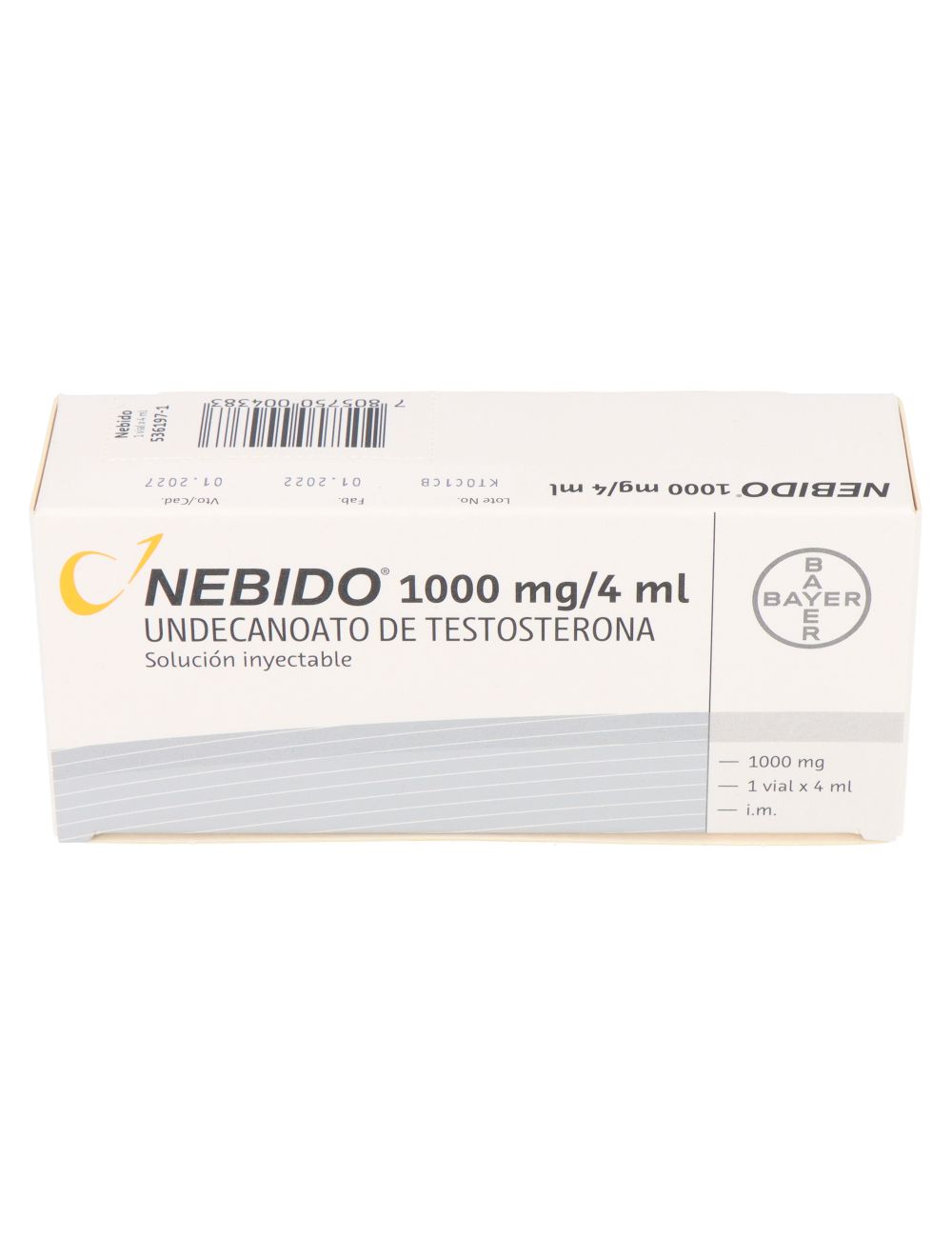 NEBIDO 1000 MG/ 4ML UNDECANOA DE TESTOSTERONA BAYER