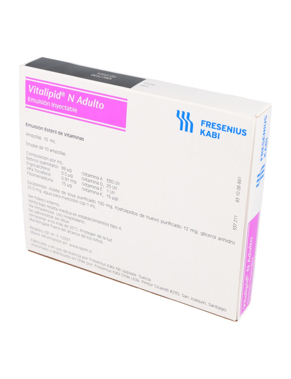 VITALIPID N ADULTO 10 ML EMUSION INYECTABLE FRESENIUS KABI