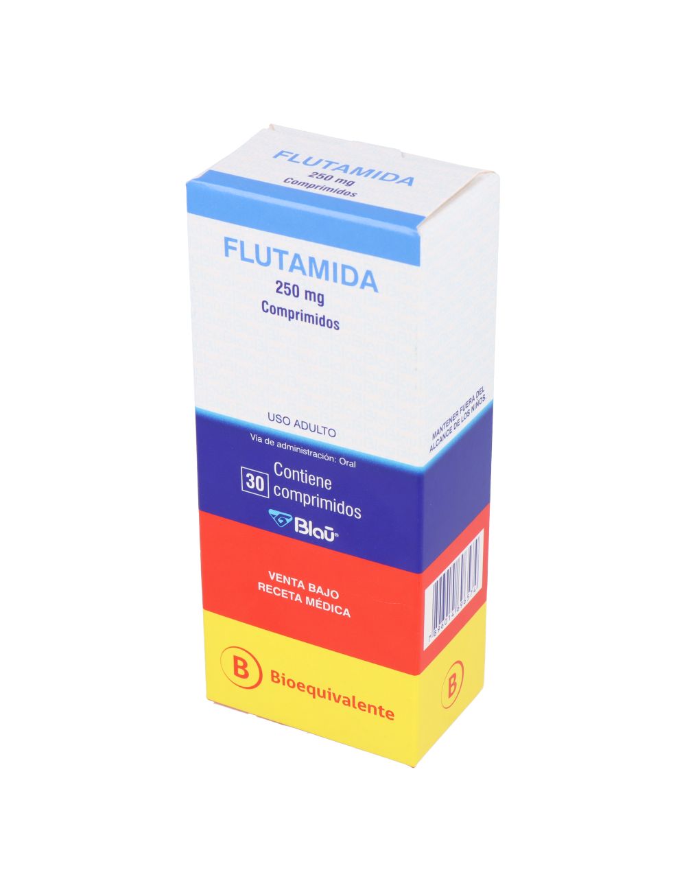 FLUTAMIDA 250 MG 30 COMPRIMIDOS BIOEQUIVALENTE LABORATORIO BLAU CENABAST