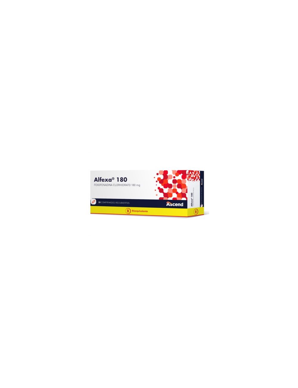 ALFEXA FEXOFENADINA 180 MG 30 COMPRIMIDOS BIOEQUIVALENTE ASCEND