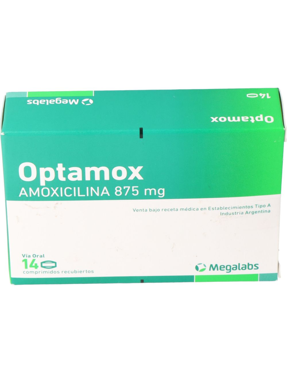 OPTAMOX AMOXICILINA 875 MG POR 14 COMPRIMIDOS MEGALABS