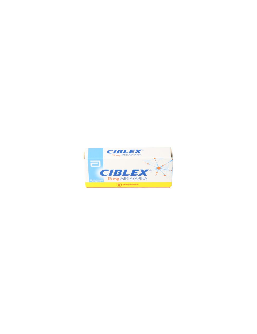 CIBLEX 15MG X 30 COMPRIMIDOS (MIRTAZAPINA) BIOEQUIVALENTE LABORATORIO ABBOTT CENABAST