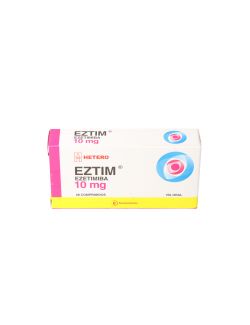 EZTIM EZETIMIBA 10 MG 28 COMPRIMIDOS BIEQUIVALENTE LABORATORIO HETERO CENABAST