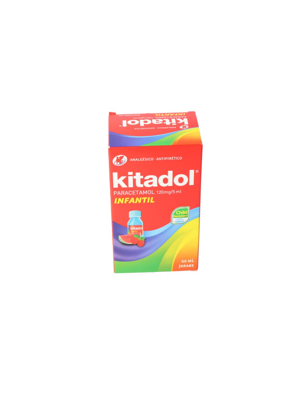 KITADOL PARACETAMOL 120MG/5ML JARABE INFANTIL 60ML LABORATORIO CHILE