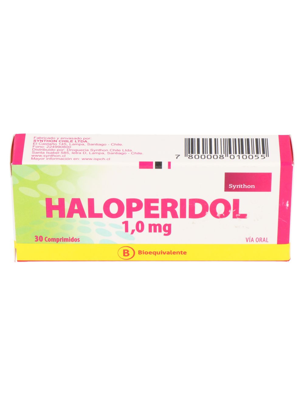 HALOPERIDOL 1MG 30 COMPRIMIDOS BIOEQUIVALENTE LABORATORIO SYNTHON CENABAST