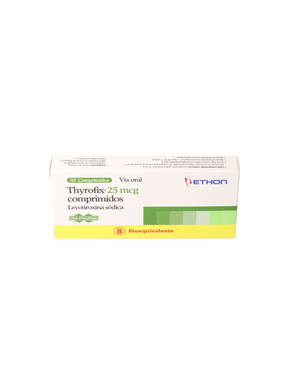 THYROFIX LEVOTIROXINA 25 MCG X 50 COMPRIMIDOS CENABAST