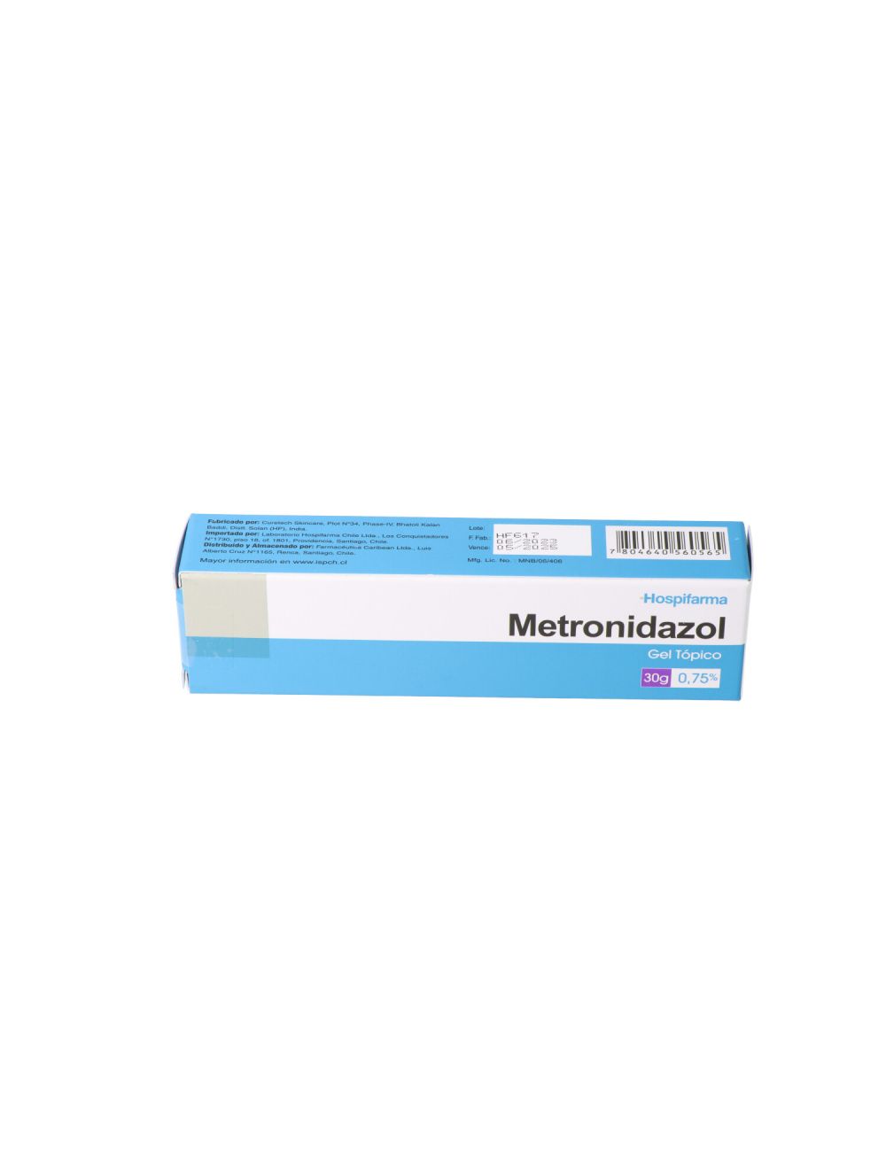 METRONIDAZOL 0.75% GEL 30 GR HOSPIFARMA CENABAST