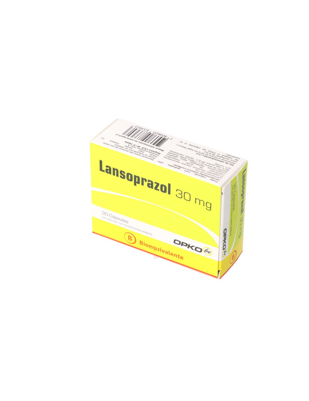 LANSOPRAZOL 30 MG 30 CAPSULAS BIOEQUIVALENTE LABORATORIO OPKO CENABAST