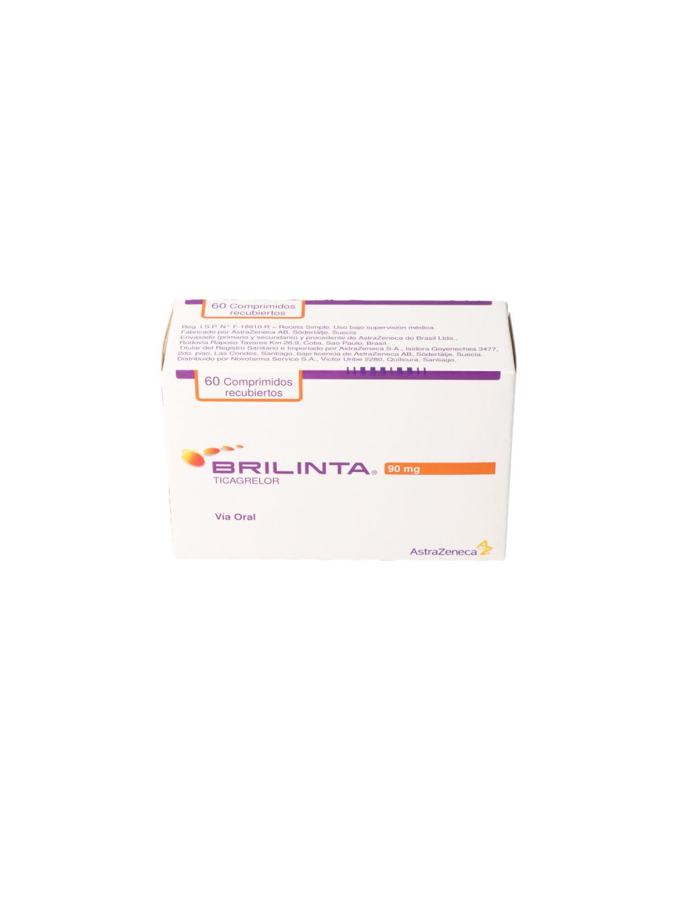 BRILINTA TICAGRELOR 90 MG 60 COMPRIMIDOS ASTRAZENECA