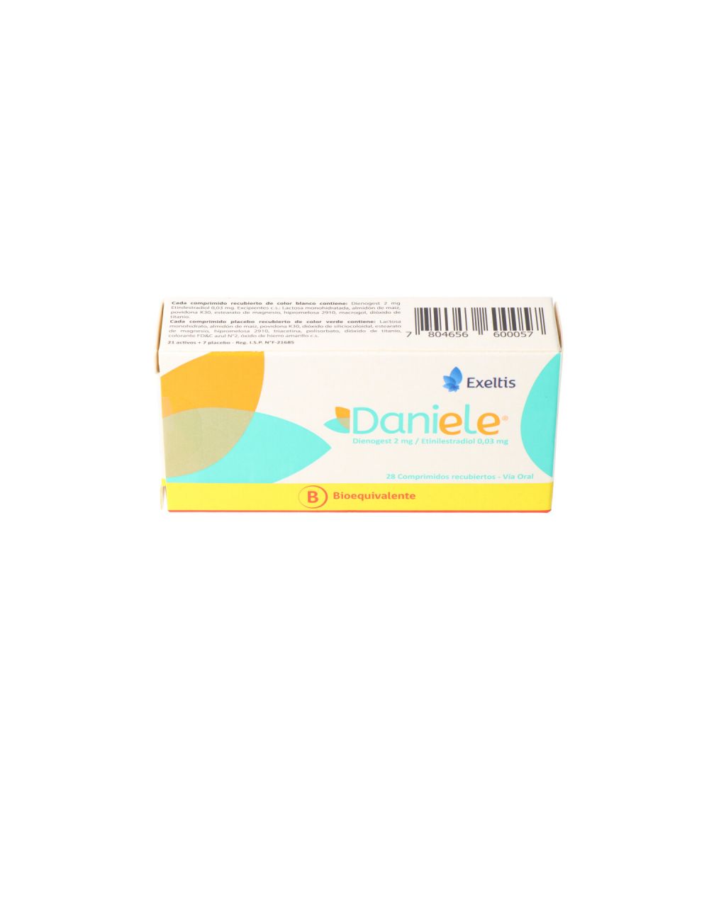 DANIELE 28 COMPRIMIDOS BIOQUIVALENTE EXELTIS CENABAST