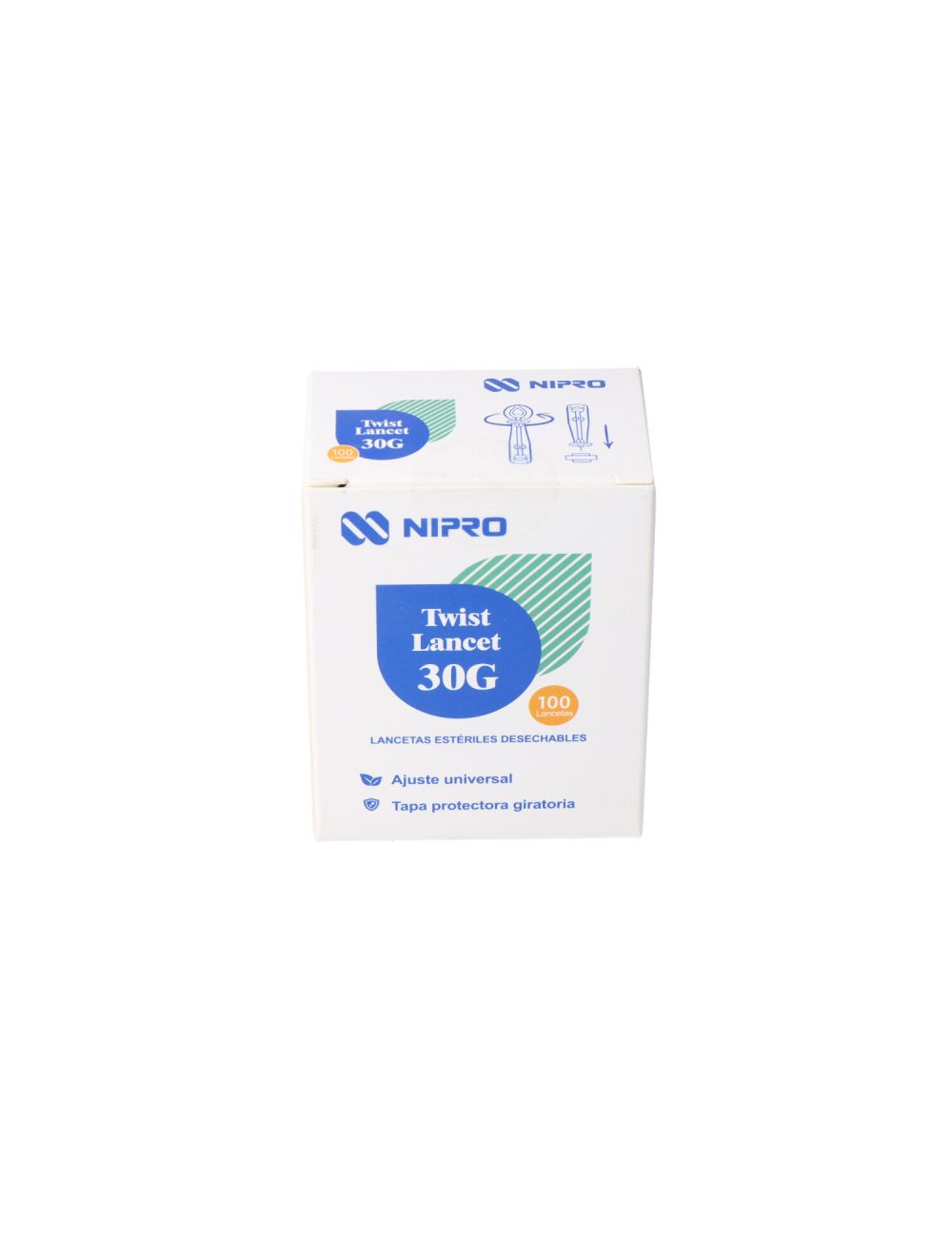LANCETAS 30 G POR 100 UNIDADES UNIVERSAL DIFEM