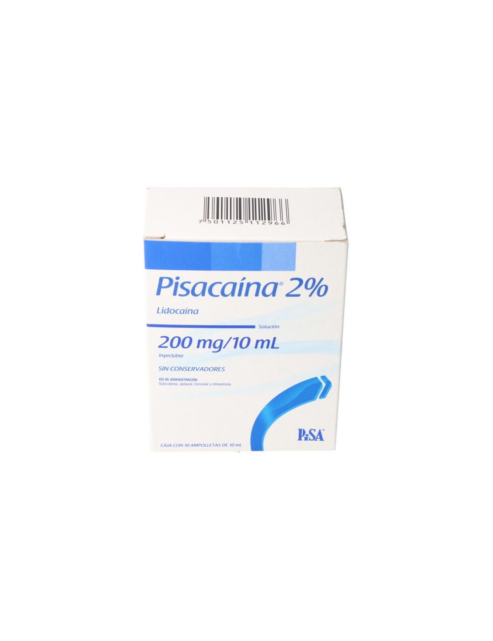 PISACAINA 2% LIDOCAINA 10 ML CAJA 10 UNIDADES