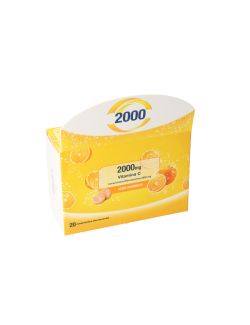 VITAMINA C EFERVECENTE ORANGE 2000 MG POR 20 TABLETAS PYG