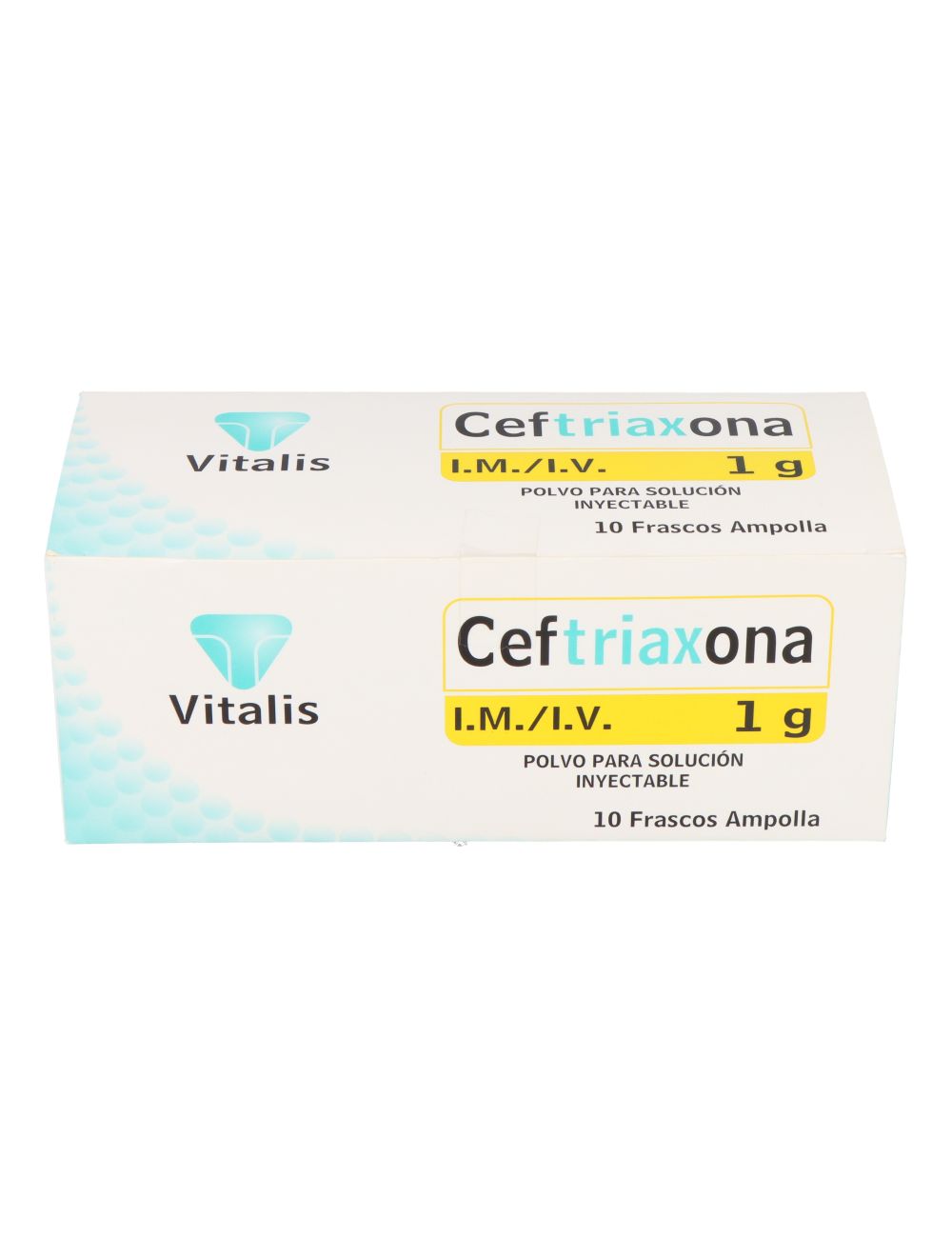 CEFTRIAXONA AMPOLLA 1 GRAMO 10 UNIDADES LABORATORIO VITALIS