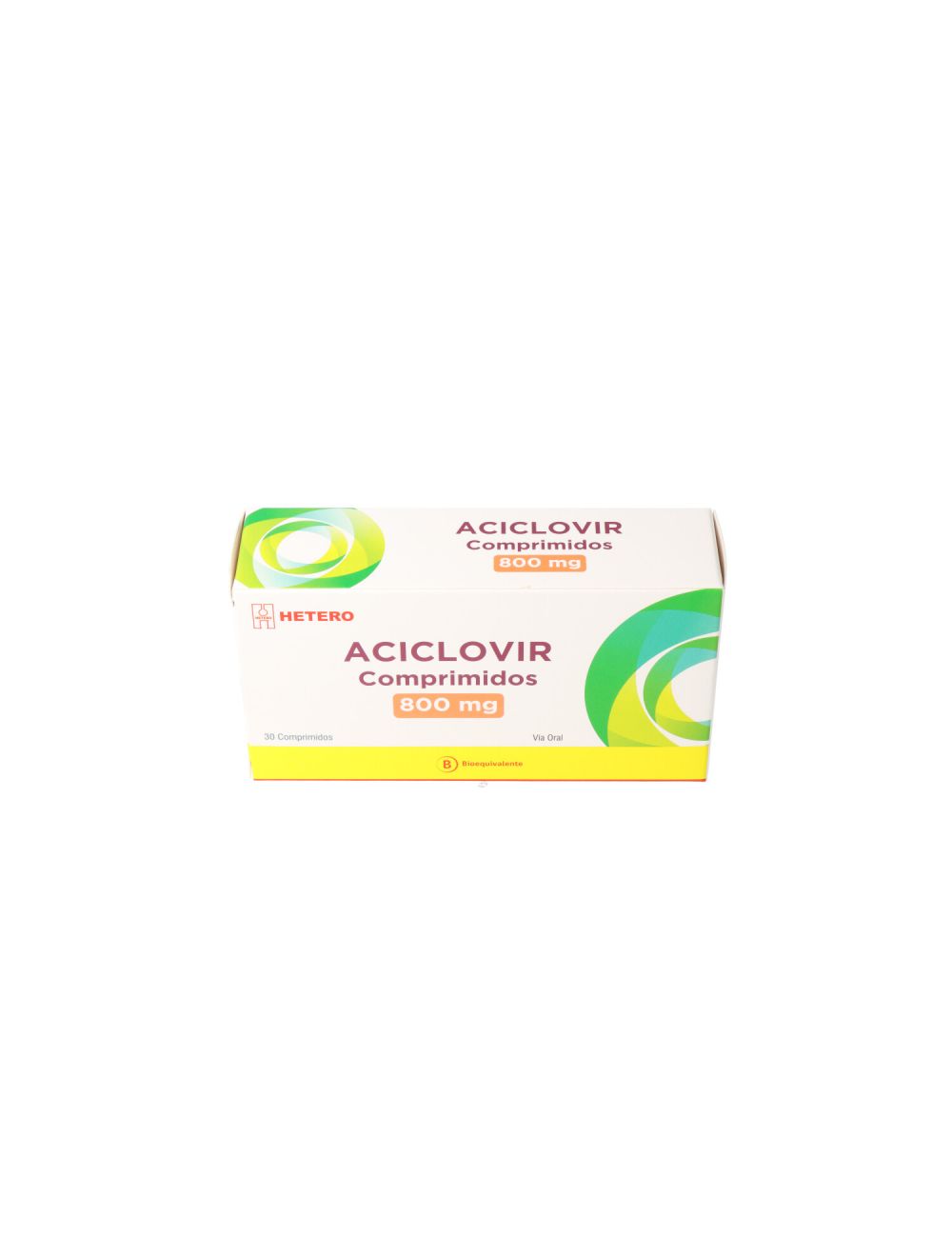 ACICLOVIR 800 MG POR 30 COMPRIMIDOS BIOEQUIVALENTE HETERO CENABAST