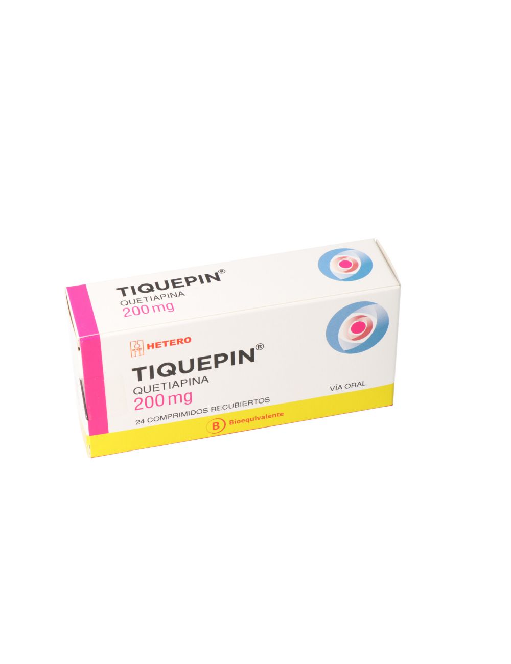TIQUEPIN QUETIAPINA 200 MG POR 24 COMPRIMIDOS HETERO CENABAST