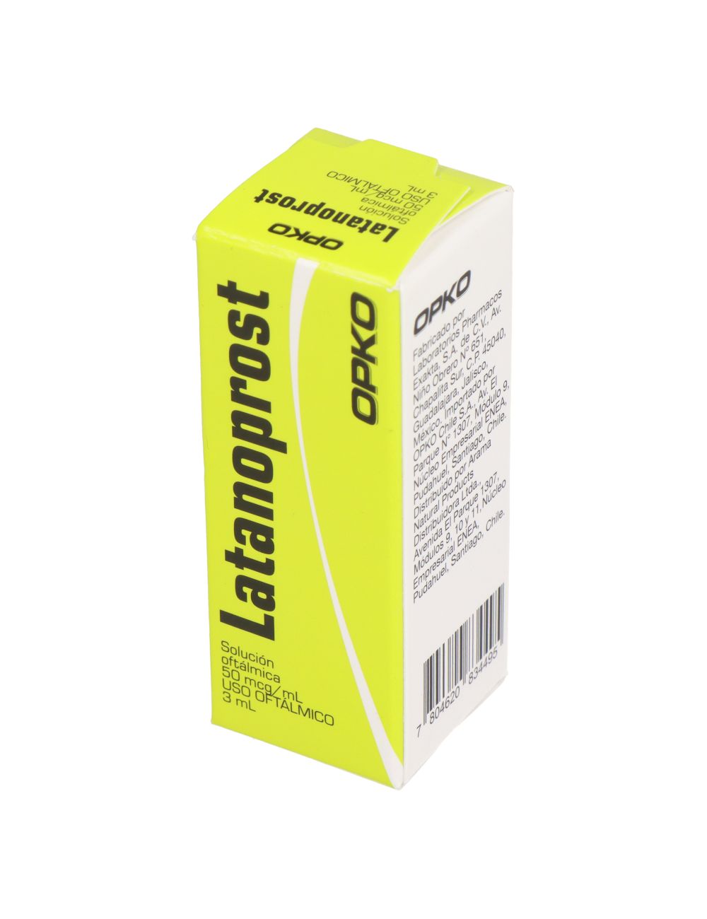 LATANOPROST SOLUCION OFTALMICA 50 MCG / ML 3 ML LABORATORIO OPKO CENABAST