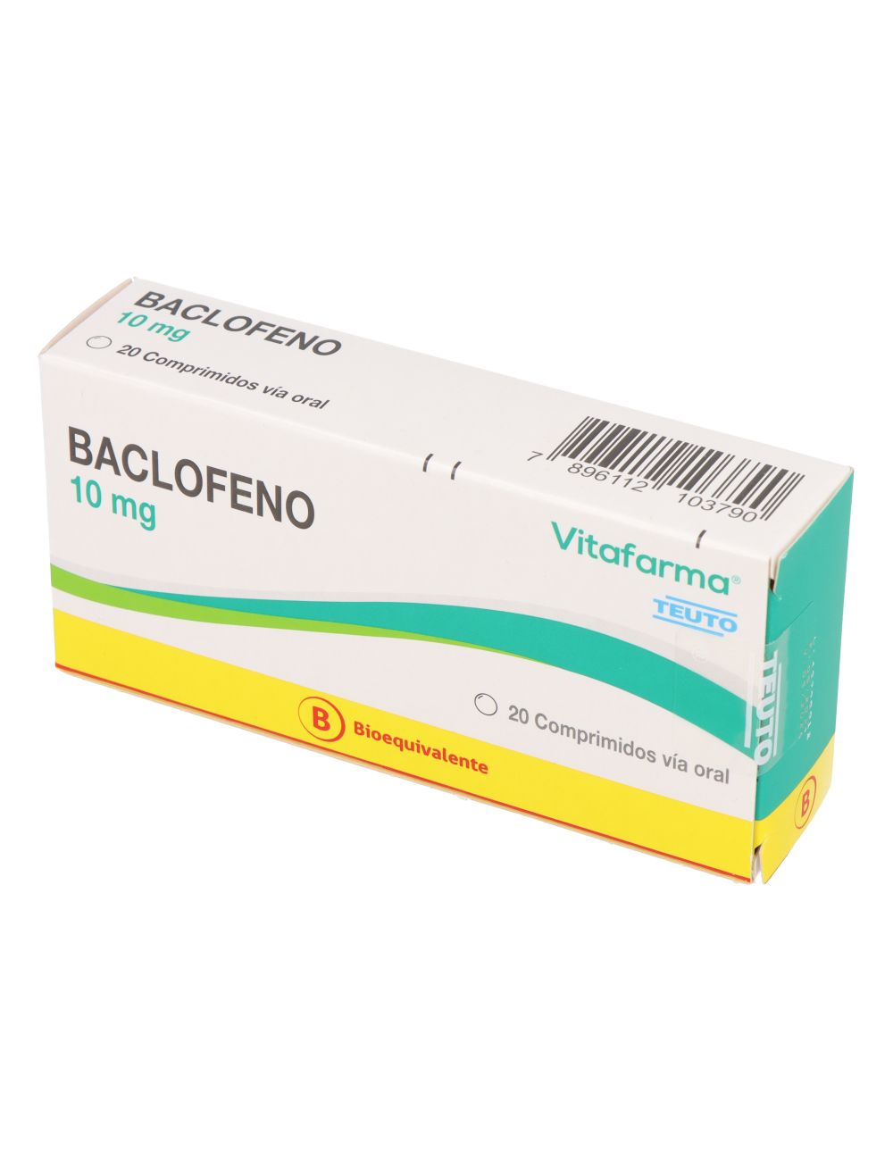 BACLOFENO 10 MG 20 COMPRIMIDOS LABORATORIO VITAFARMA CENABAST