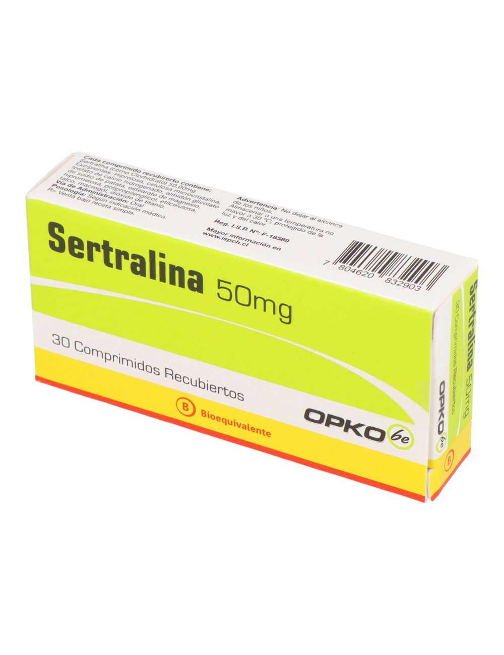 SERTRALINA 50 MG 30 COMPRIMIDOS CENABAST