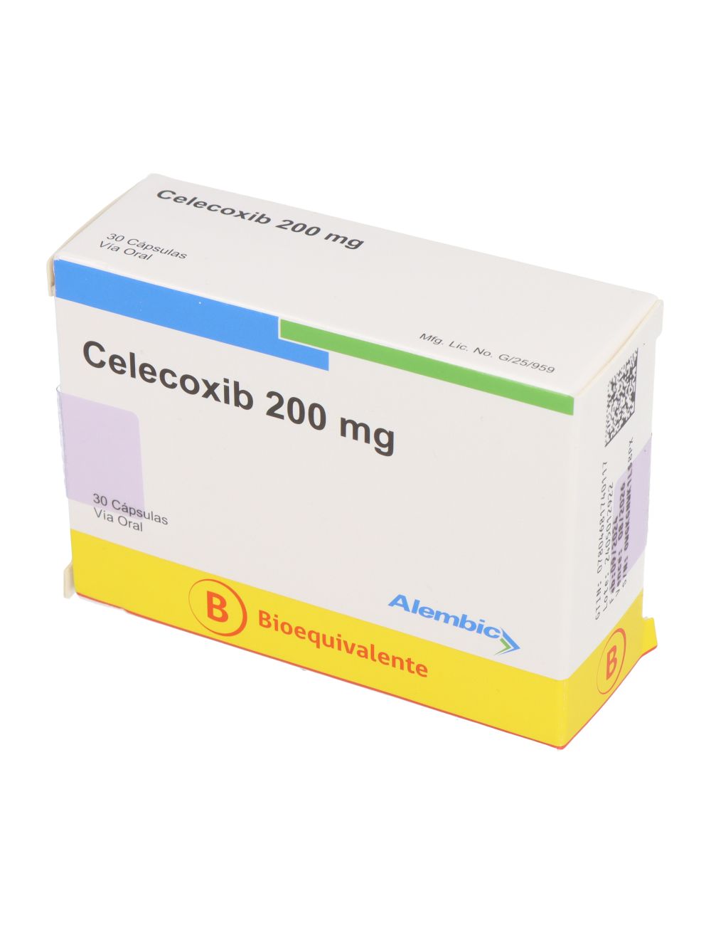 CELECOXIB 200 MG 30 CAPSULAS BIOEQUIVALENTE LABORATORIO ALEMBIC CENABAST