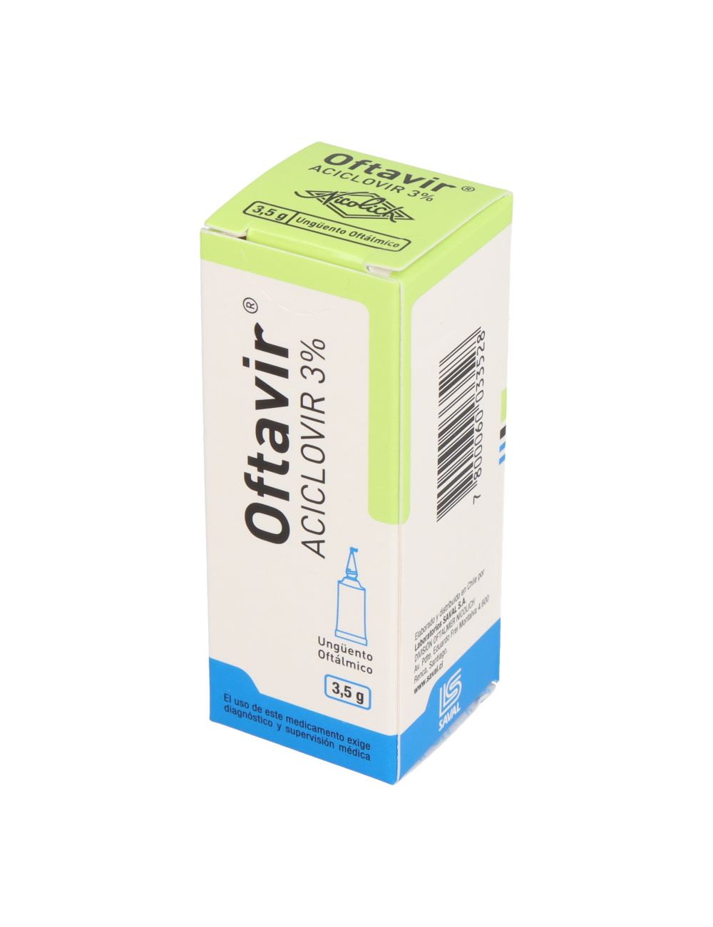 OFTAVIR ACICLOVIR 3%  UNGUENTO OFTALMICO POMO 3.5 GRAMOS SAVAL CENABAST