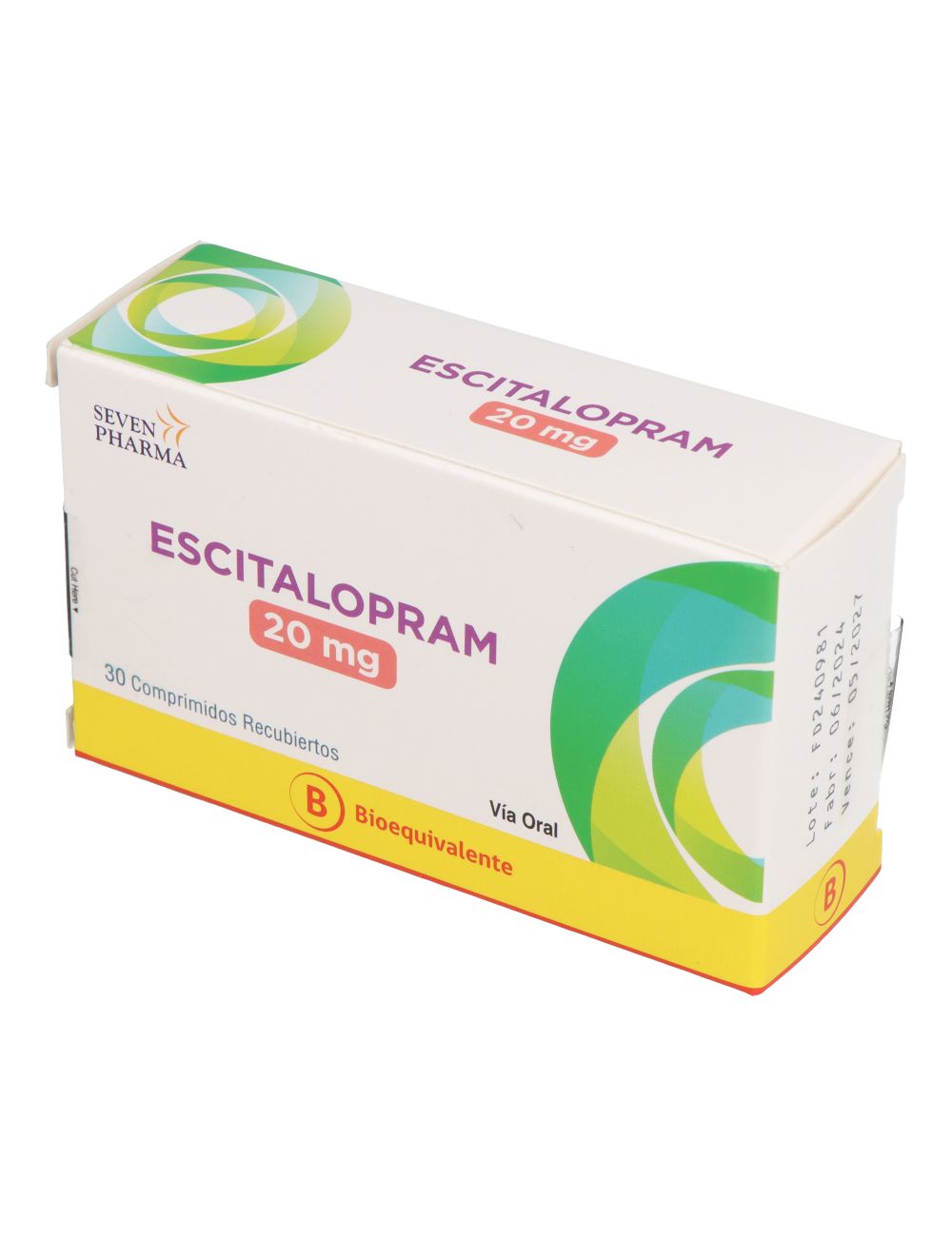 ENC ESCITALOPRAM 20 MG X 30 COMP. RECUBIERTOS EUROFARMA