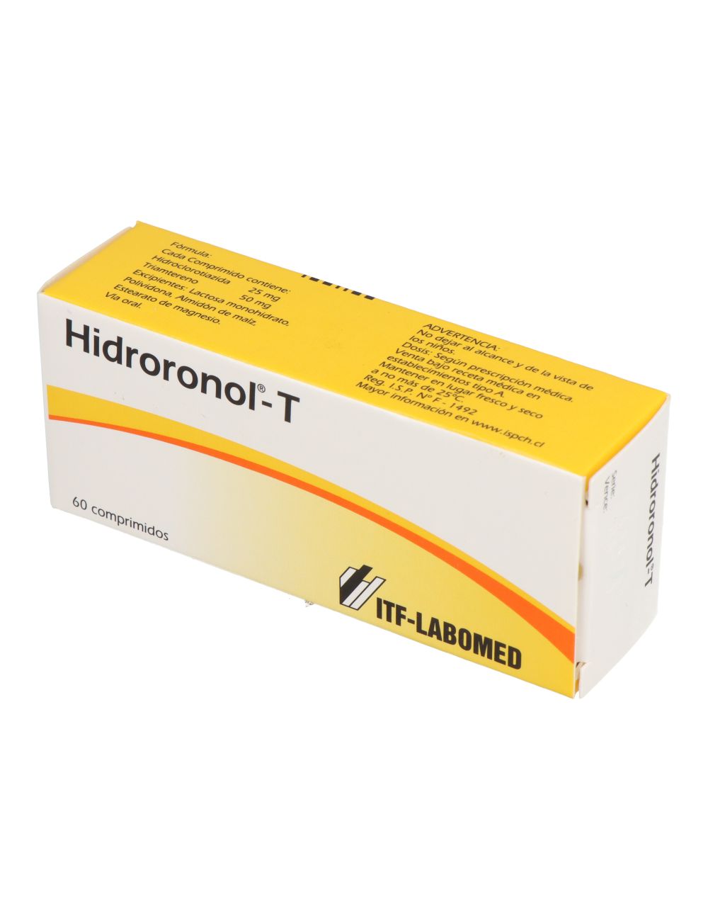 HIDRORONOL-T HIDROCLOROTIAZIDA /TRIAMTERENO 60 COMPRIMIDOS LABOMED
