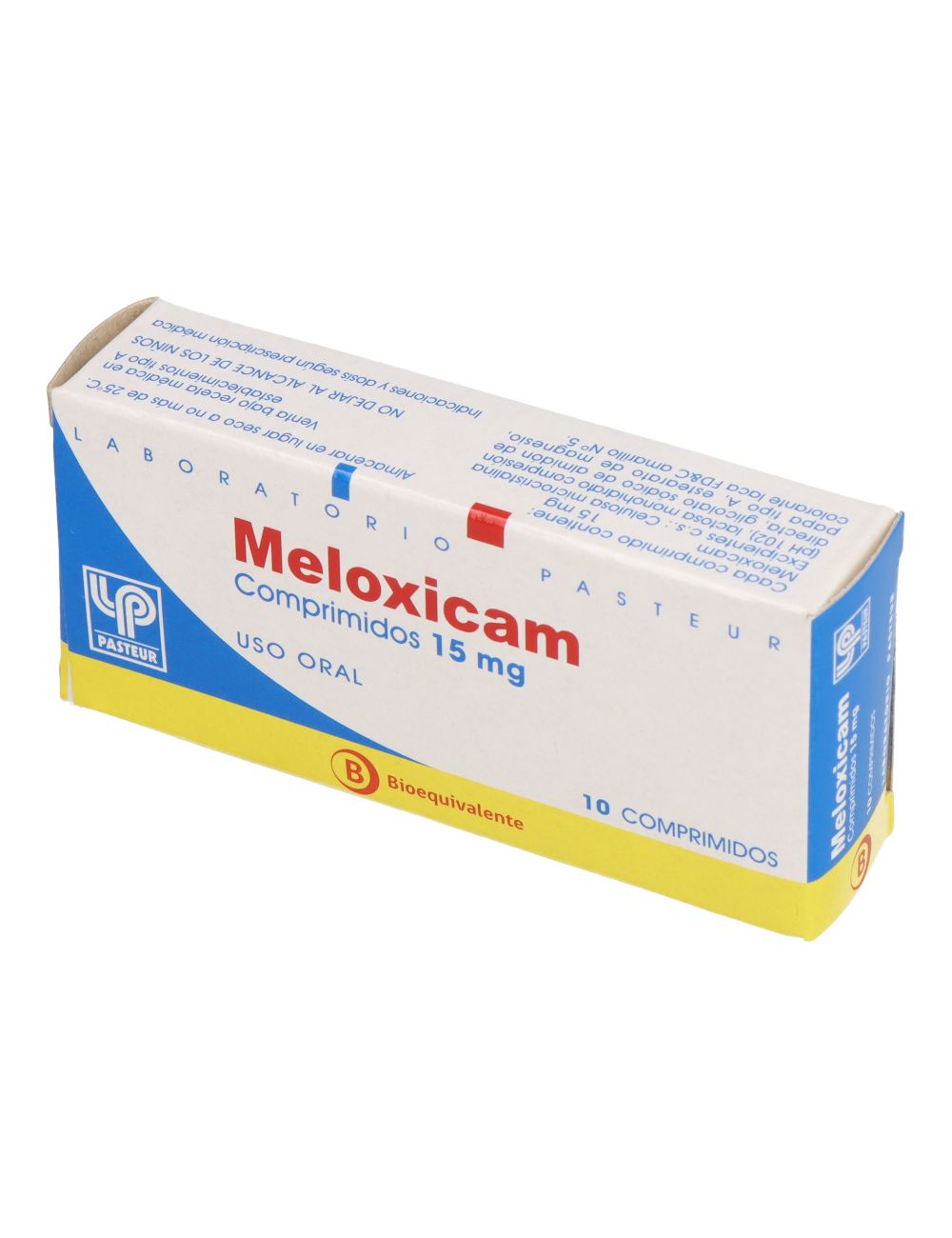 CENABAST MELOXICAM 15 MG 10 COMPRIMIDOS BIOEQUIVALENTE LABORATORIO PASTEUR CENABAST