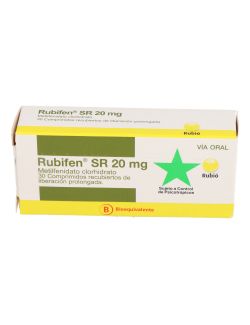 RUBIFEN METILFENIDATO SR 20 MG 30 COMPRIMIDOS BIOEQUIVALENTE CENABAST