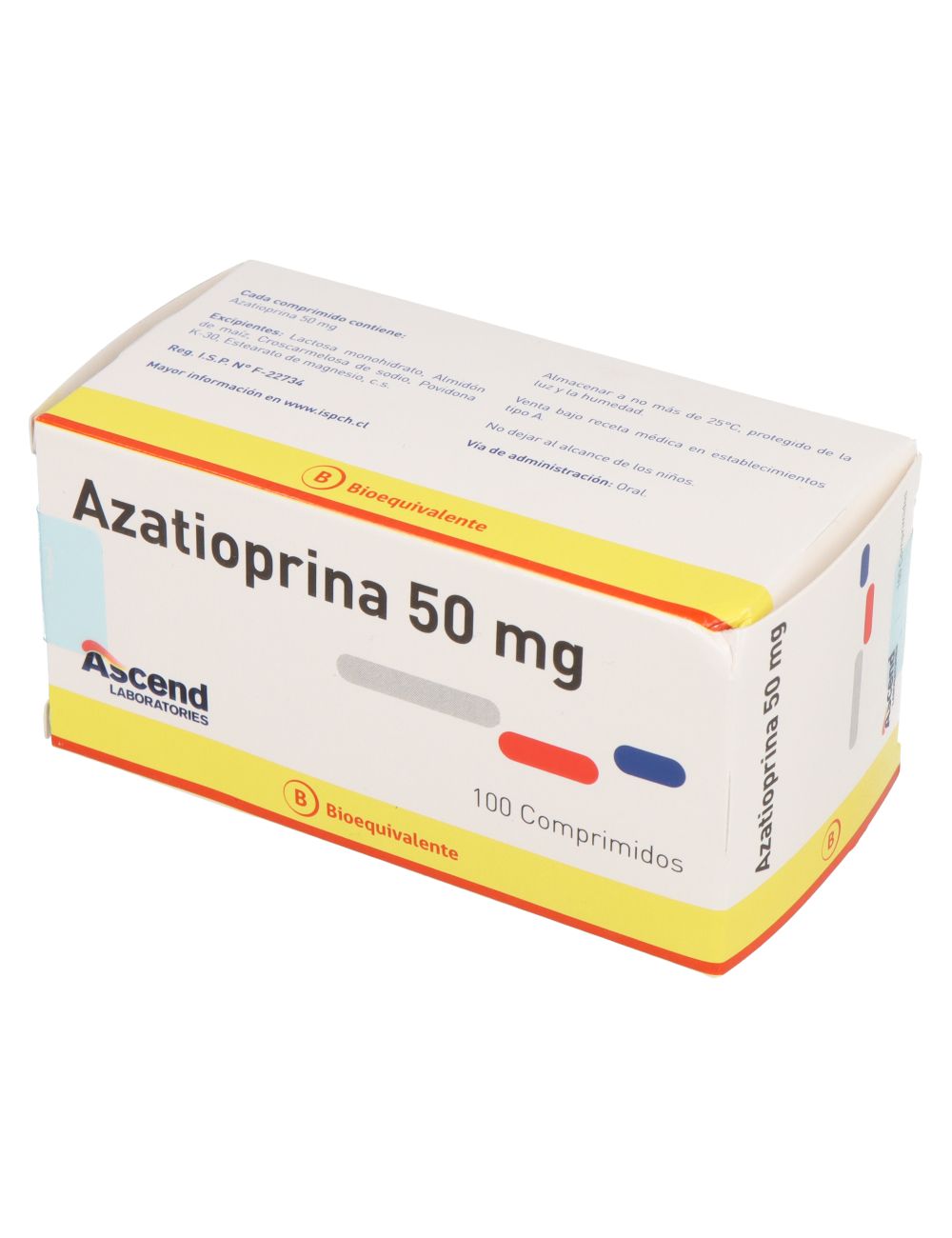 AZATIOPRINA 50 MG 100 COMPRIMIDOS BIOEQUIVALENTE LABORATORIO ASCEND CENABAST