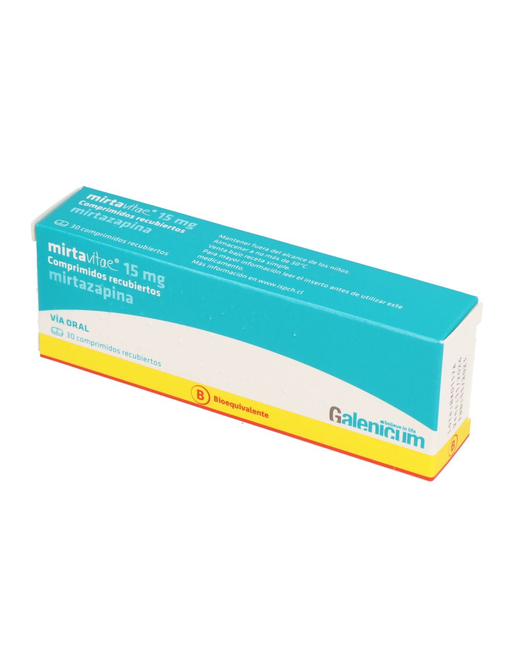 CENABAST MIRTAVITAE 30 MG CAJ 30 CM REC