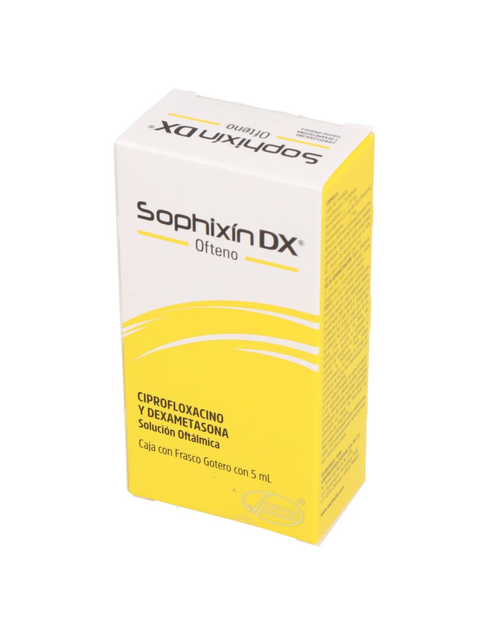 SOPHIXIN DX OFETNO CIPROFLOXACINO DEXAMETASONA 3,5/1 MG SOLUCION OFTALMICA 5 ML LABORATORIO NOVOFARMA CENABAST