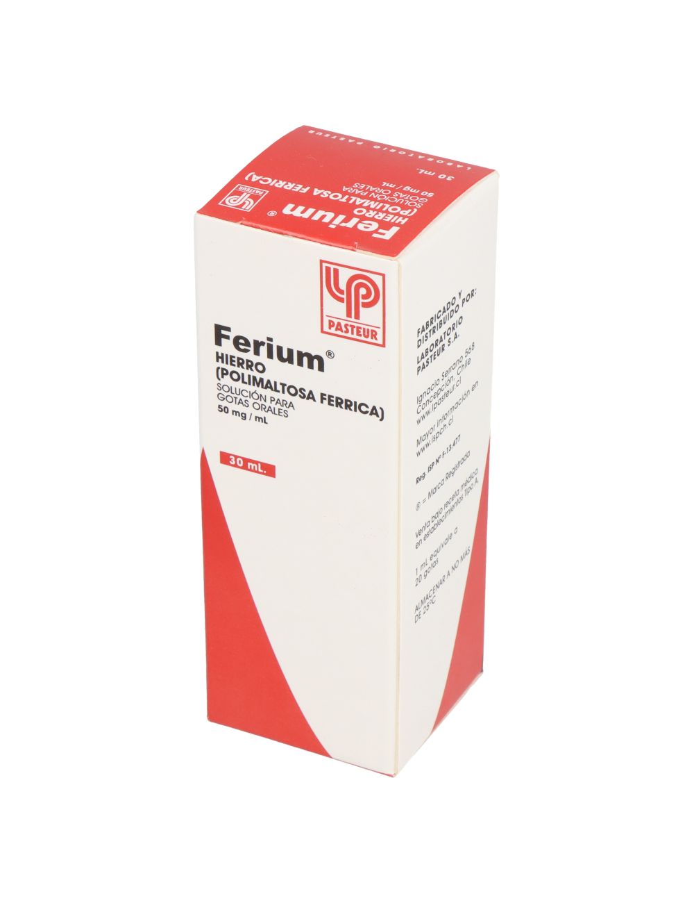 FERIUM HIERRO (POLIMALTOSA FERROSA) 50 MG /ML 30 ML PASTEUR CENABAST