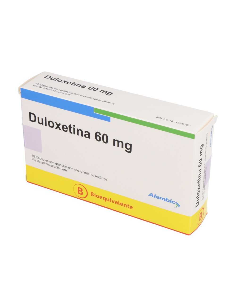 CENABAST DULOXETINA 60 MG 30 CAPSULAS
