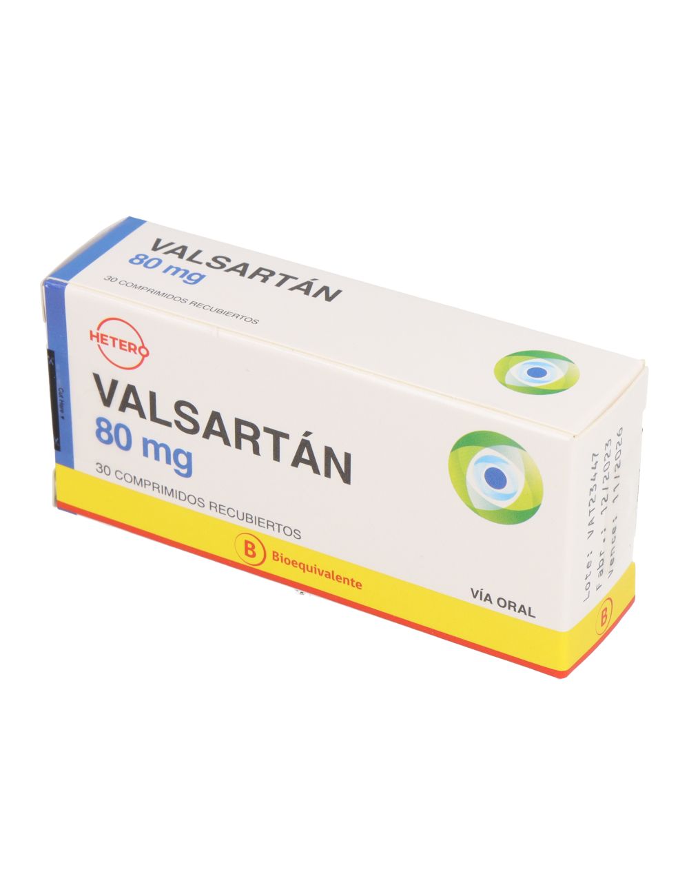 CENABAST VALSARTAN 80 MG 30 COMPRIMIDOS BIOEQUIVALENTE LABORATORIO HETERO CENABAST