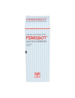 FERRIGOT SULFATO FERROSO GTS.25MG/ML30ML. PASTEUR CENABAST