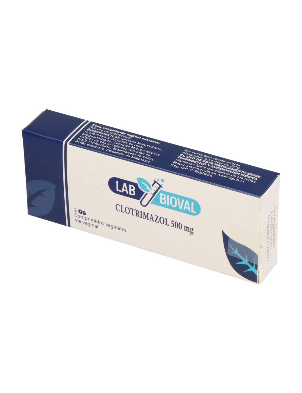 CLOTRIMAZOL 500 MG 2 COMPRIMIDOS VAGINALES LABORATORIO LAB BIOVALCENABAST