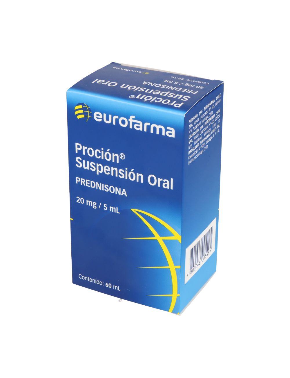 PROCION PREDNISONA SUSP ORAL 20 MG/ 5 ML POR 60 ML MEDIPHARM CENABAST