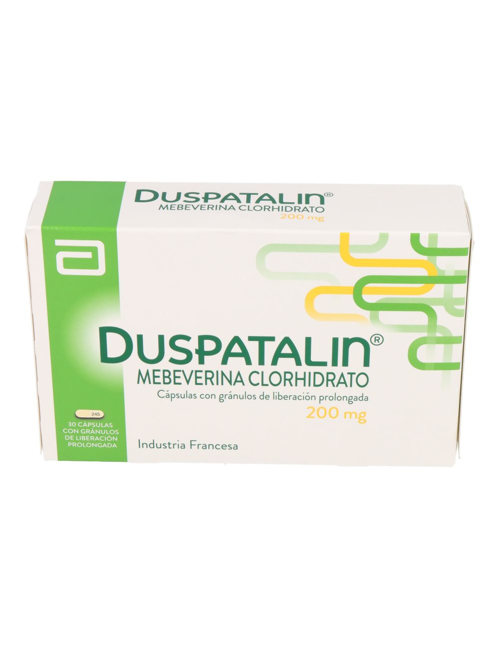 MEBEVERINA DUSPATALIN 200 MG 30 CAPSULAS CON GRANULOS DE LIBERACION PROLONGADA LABORATORIO ABBOTT CENABAST